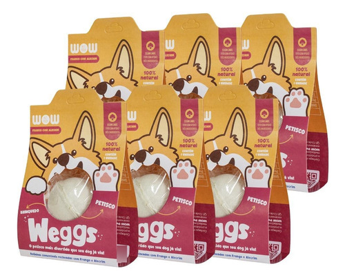 Petiscos Naturais Weggs Frango Alecrim 100% Natural