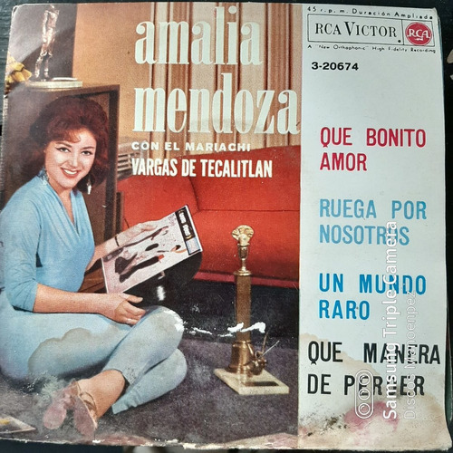 Simple Sobre Amalia Mendoza Mariachi Vargas Rca Victor C14