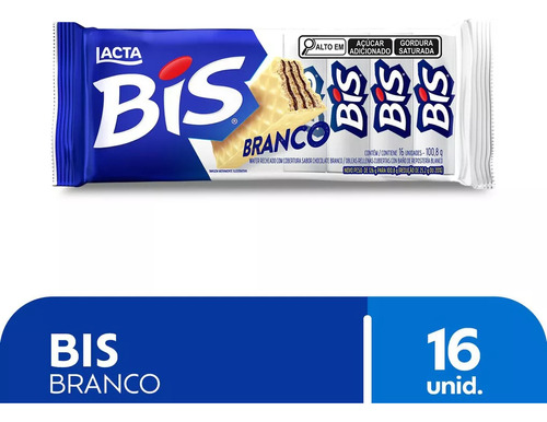 Chocolate Bis Branco 100,8gr Lacta