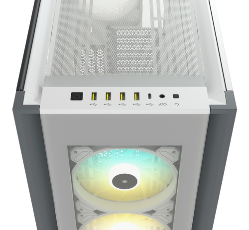 Imagen 4 de 9 de Gabinete Gamer Corsair Icue 7000x Rgb Tg Full Tower White