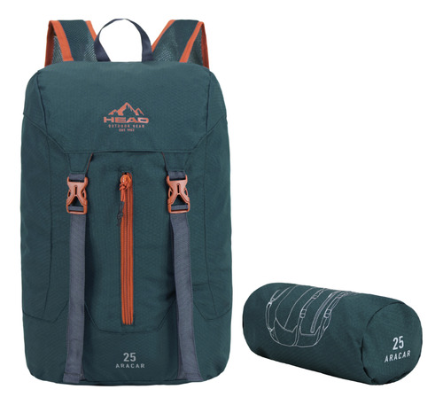 Mochila Outdoor Camping Aracar 25 Petroleo Terracota Head