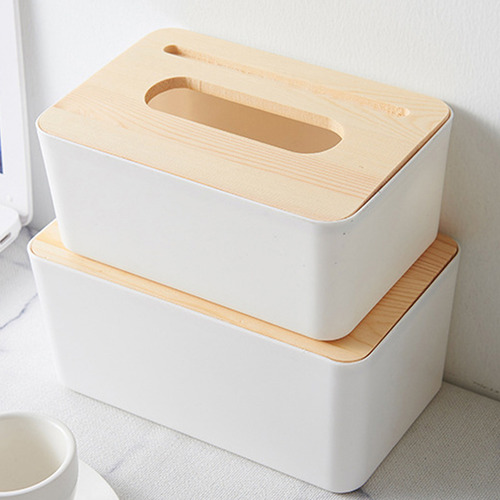 Dispensador De Toallas De Papel De Madera Para Baño Y Cocina