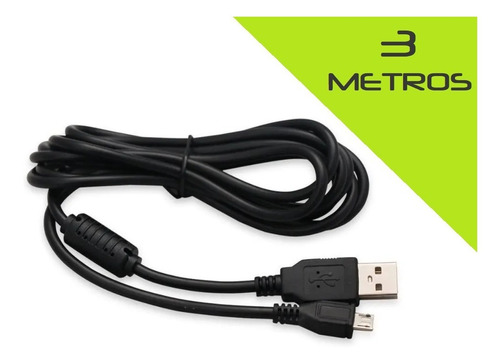 Cable De Carga Para Celular, Micro Usb- 3 Metros