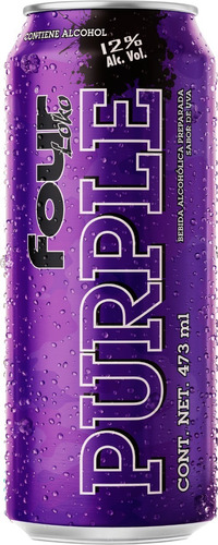 Bebida Alcohólica Preparada Four Loko Purple 473 Ml