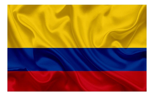 Bandera De Colombia Grande 150 Cm X 150 Cm Satin Cuadrada