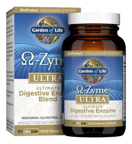 Enzimas Digestivas Omega Zyme De Garden Of Life 90 Capsulas