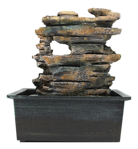 Fonte Agua Decorativa Cascata Artificial Iluminação De Led Cor Não se aplica 110V/220V (Bivolt)