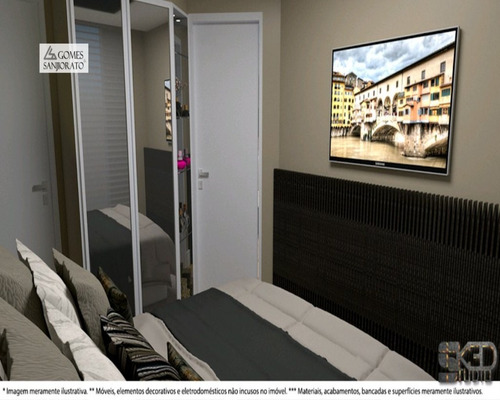 Apartamento A Venda No Bairro Vila Pires Em Santo André - Sp. 1 Banheiro, 2 Dormitórios, 1 Suíte, 1 Vaga Na Garagem, 1 Cozinha, Área De Serviço, Sala De Estar, Sala De Jantar. - 2629 - 34724746
