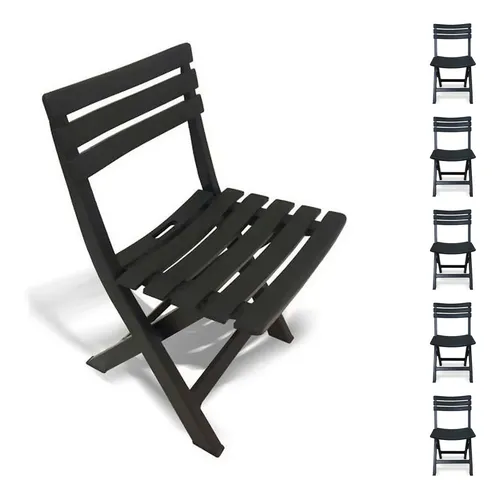 comprar 6 Cadeiras Dobrável Em Plástico Preta Suporta 110kg Arqplast Cor Da Estrutura Da Cadeira Preto Cor Do Assento Preto Desenho Do Tecido Liso