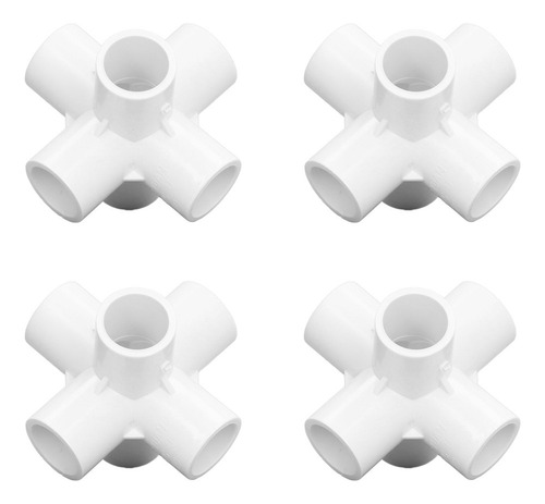 Conector De Tubo De Plástico Pvc De 6 Vías, Codo De Esquina