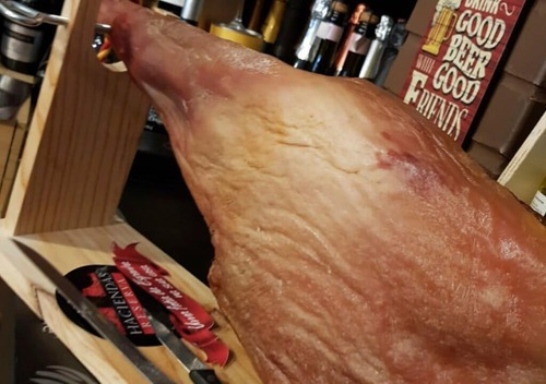 Jamon Espanhol Haciendas Presunto Serrano Com Suporte 6,5kg