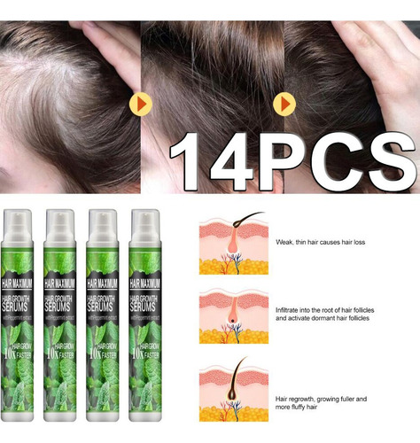 14 Spray De Essência De Crescimento Capilar, Hairrebirth Her