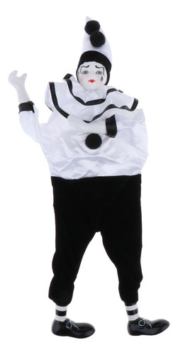 Muñeca De Arlequín De Colección De Payasos Negro