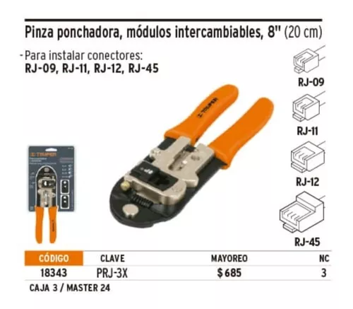 Pinza Ponchadora Truper Intercambiables Oferta En Venta En