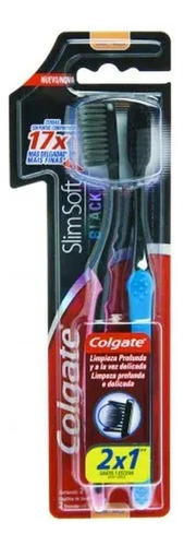 Escova Dental Colgate Slim Soft Black Leve 2 Pague 1