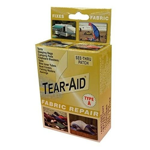 Kit De Reparación De Telas Tear Aid Caja Dorada Tipo A...