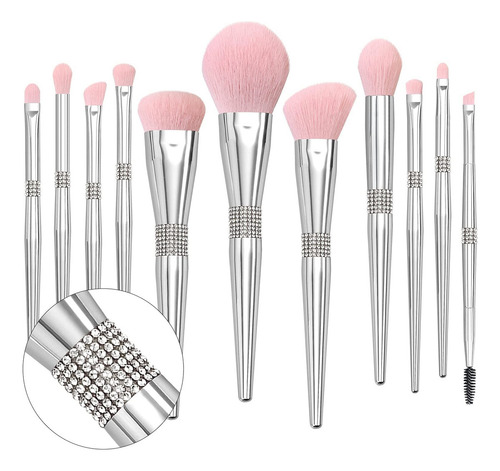 Juego De Brochas De Maquillaje Corrector De Base Sintética