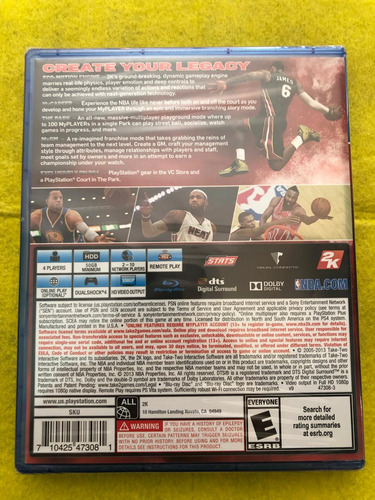 Nba 2k14 Ps4 Fisico Nuevo Sellado