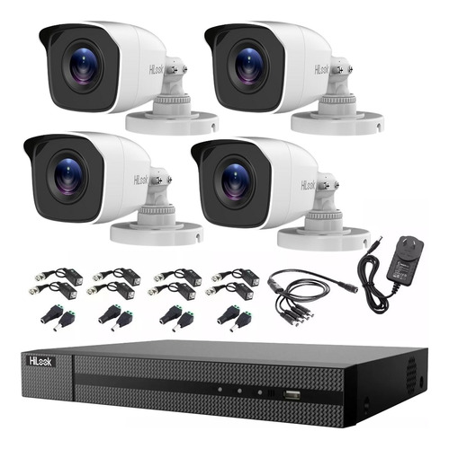 Kit Seguridad Hikvision 720p Dvr 4ch + 4 Camara Infra +balun