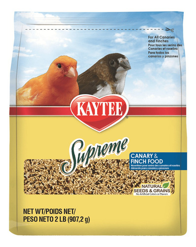 Alimento Kaytee Premium Supreme Canario Y Finch 907g