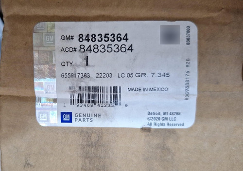 Amortiguador Delantero Derecho Gm 2019-2024 #84835364 (Usado)