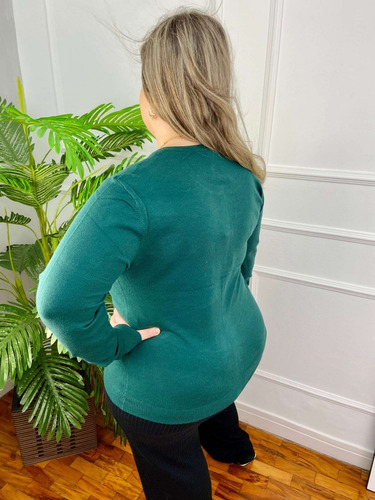 Imagem 5 de 5 de Cardigan Feminino Aberto Trico Suéter - Plus Size G1 G2 G3