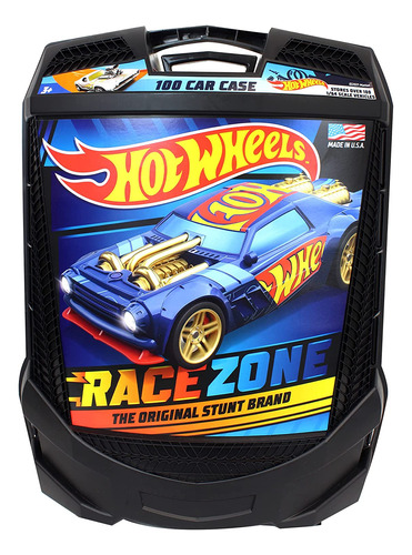 Estuche Hot Wheels, Con Ruedas Y Asa, Capacidad De 100 Co...