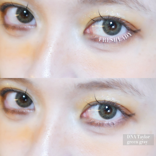 Imagen 4 de 10 de Freshlady - Dna Taylor Green Gray Lentes De Contacto