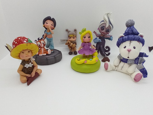 Imagen 9 de 9 de Muñecos En Porcelana Fría