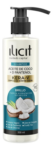 Shampoo Aceite De Coco + Keratin V - 350 Ml - Ilicit