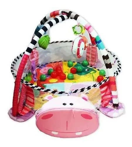Gimnasio Piscina De Pelotas Para Bebe Hipopo Incluye Pelotas