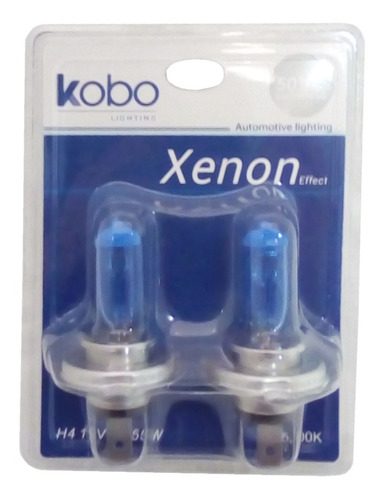 Lámpara H4 Blue Vision Kobo Efecto Xenon 55w El Par