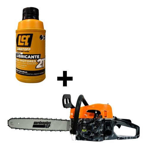 Imagen 1 de 6 de Motosierra Lüsqtoff Garden Plus 52cc + Lubricante