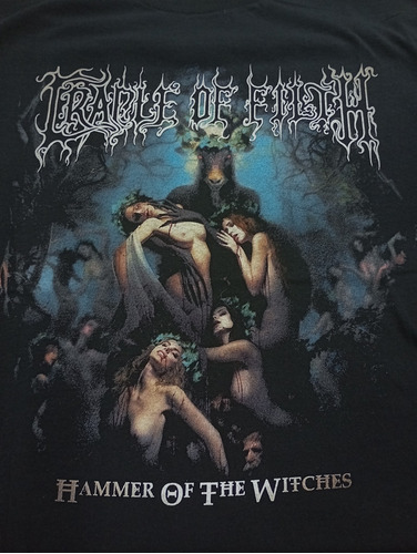 Remera-negra-cradle Of Filth-hammer Of The Witches