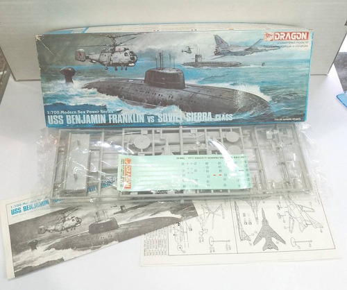 Submarinos Uss Franklin Y Sierra Class Soviet - Dragon 1/700