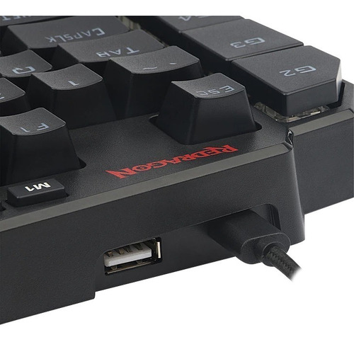 Imagen 6 de 6 de Teclado De Una Mano Gamer Redragon Diti K585rgb Color Negro