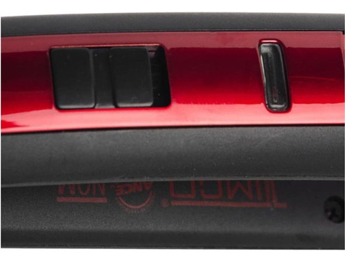 Plancha Para Cabello Humedo Y Seco Con Tourmaline Timco Ptwd Color Rojo