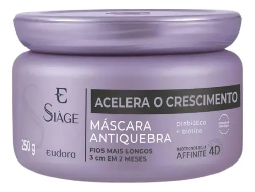 Máscara Antiquebra Eudora Siàge Acelera o Crescimento 250g