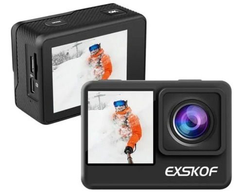 Cámara Deportiva Sumergible Exskof E1 Pro 4k/60 Fps