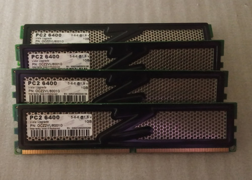 Combo Memoria Ocz 1gb Ddr2 800mhz 4x1gb