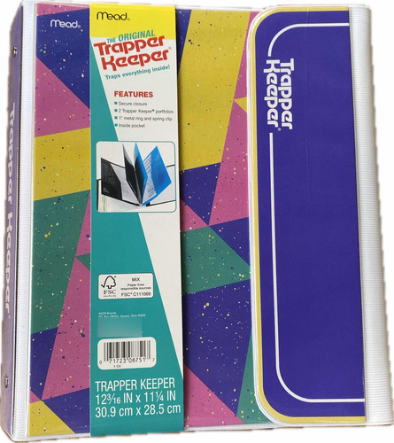 Carpeta Trapper Keeper, Color Block, Nueva, Original