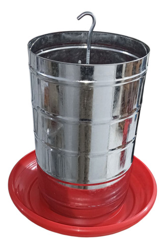 Comedero Para Gallinas 20 Kg Rojo
