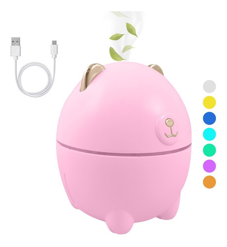 Humidificador Difusor Oso Polar Luz Led Aromaterapia 220ml