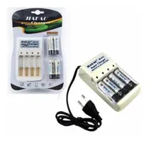 Comprar Cargador De Baterías Aaa Y Aa Con 4 Baterias Recargable Aaa
