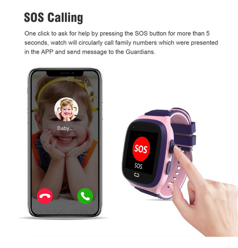 Imagen 10 de 10 de Smartwatch Reloj Lt31 Para Niños Rastreo Gps 4g Con Camara