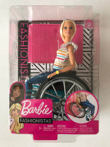 Barbie En Silla De Ruedas Fashionistas 132 Wheelchair Mattel (Usado)