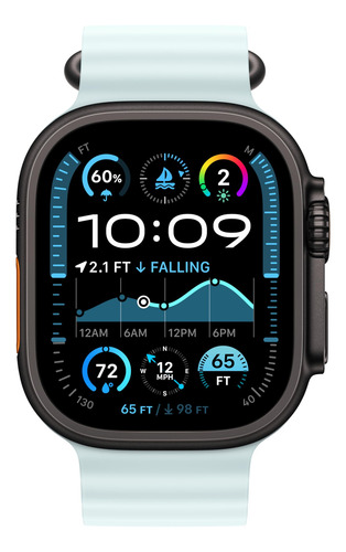 Correa De Reloj Apple Ocean Band Azul Hielo De 49 Mm Con Tit