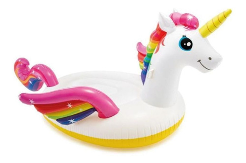 Bote Boia Unicórnio Colorido Médio P/ Uma Pessoa Intex 57561