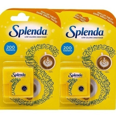 2x Adoçante Splenda Com 200 Mini Comprimidos