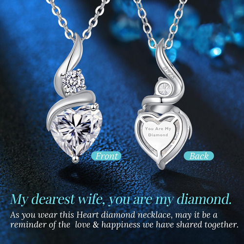 Andso Regalo De Navidad Para Mujer, Collares De Diamantes De